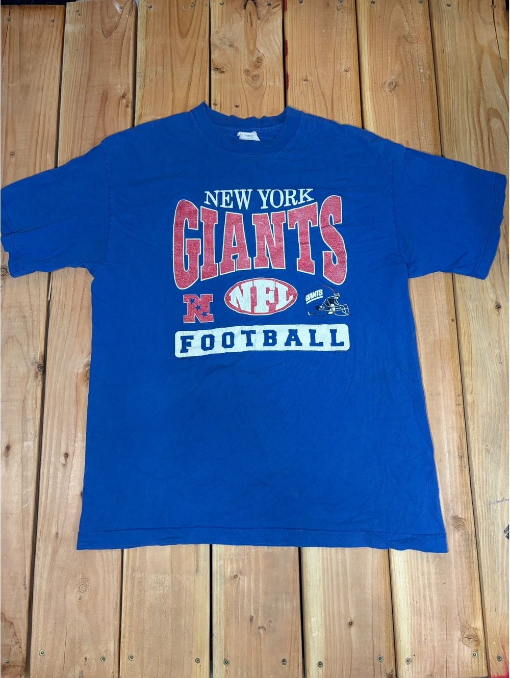 Vintage 90’s New York Giants NFL Football Blue T-Shirt